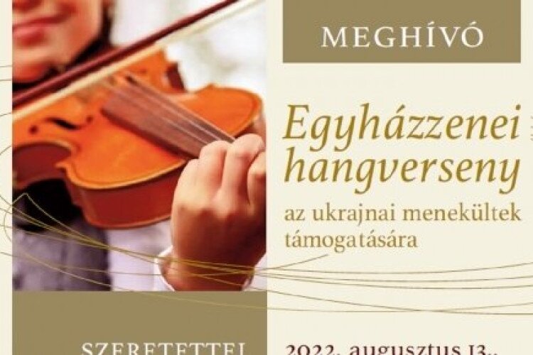 Egyházzenei hangverseny az ukrajnai menekültek támogatására