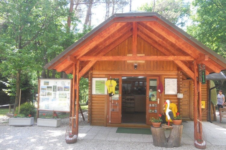 Information office at Bakonaki Lake